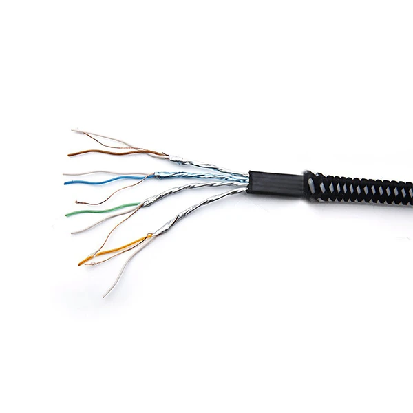 Nylon STP Cat 7 RJ45 lan flat wire