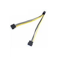 Dvojitý čtyřnásobný pin Molex IDE na 6pinový napájecí kabel PCI-E Y